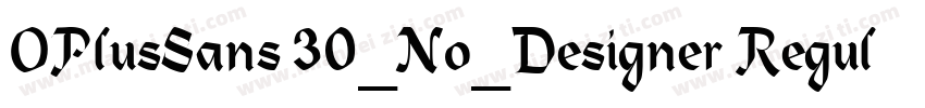 OPlusSans 30_No_Designer Regular字体转换